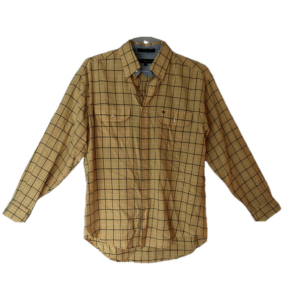 Tommy Hilfiger Other - Tommy Hilfiger Men's Long Sleeved Yellow Striped Shirt Size M